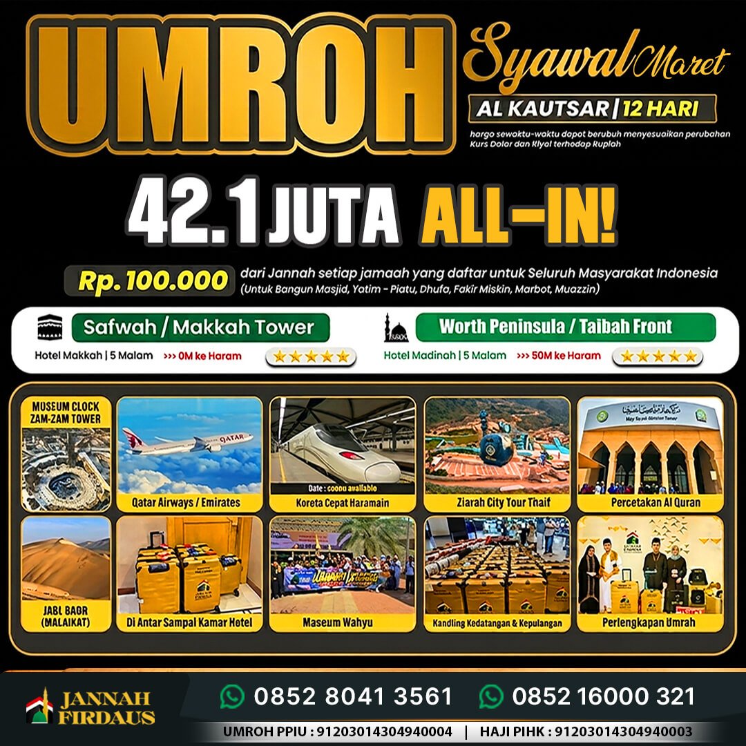 umroh maret 2027 alkautsar