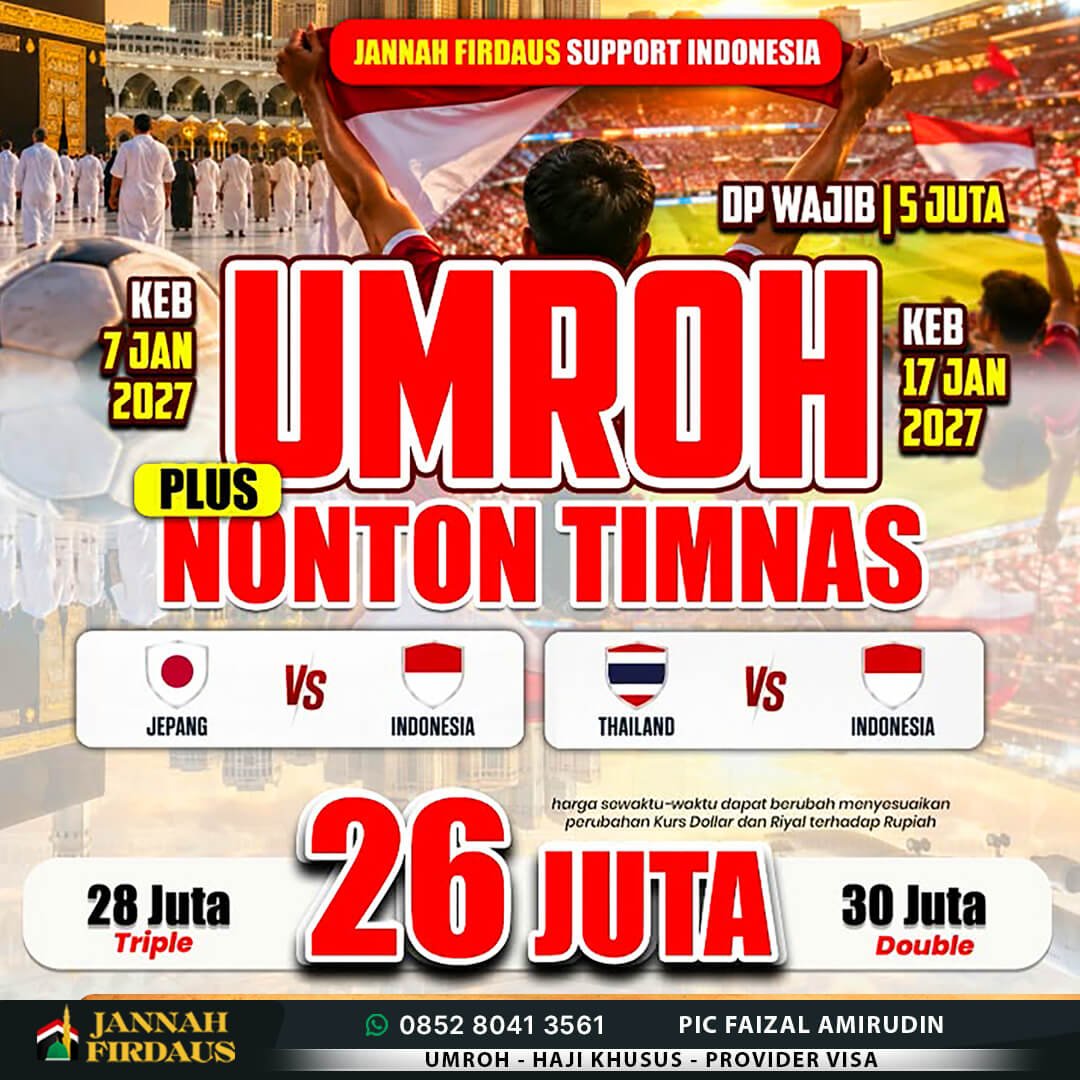 umroh plus nonton timnas 2027
