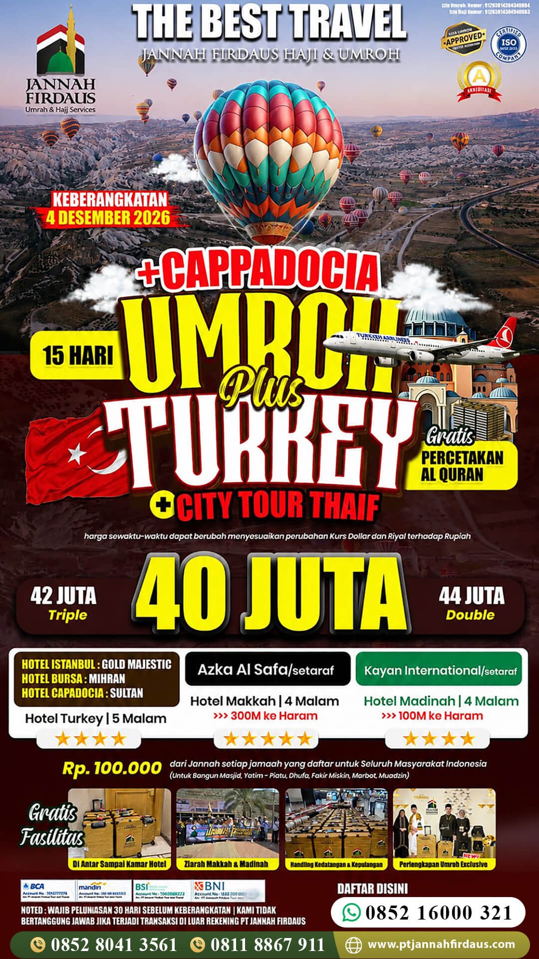 umroh plus turki cappadocia desember 2026 jannah firdaus