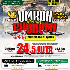 umroh promo 2026 jannah firdaus tour travel 1448 hijriah
