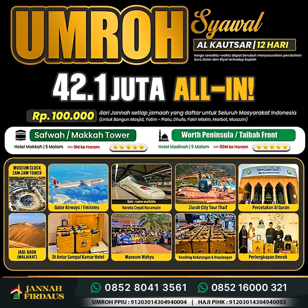 umroh syawal 1448 hijriah paket alkautsar