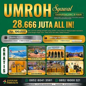 umroh syawal 1448 hijriah paket darussalam