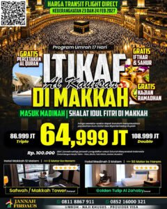 paket umroh itikaf ramadhan 2027 jannah firdaus 17 hari alkautsar masuk madinah