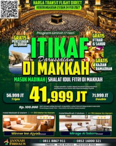 paket umroh itikaf ramadhan 2027 jannah firdaus 17 hari darussalam masuk madinah