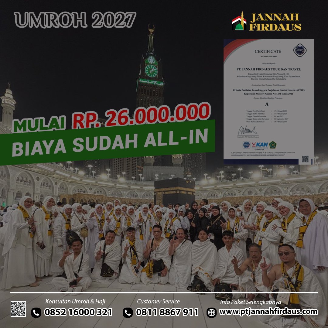umroh 2027 umroh haji travel jannah firdaus