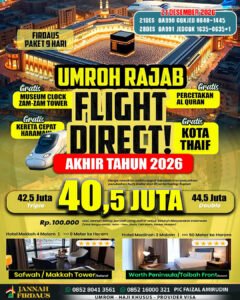 umroh akhir tahun 2026 firdaus 9 hari 21 desember 2026