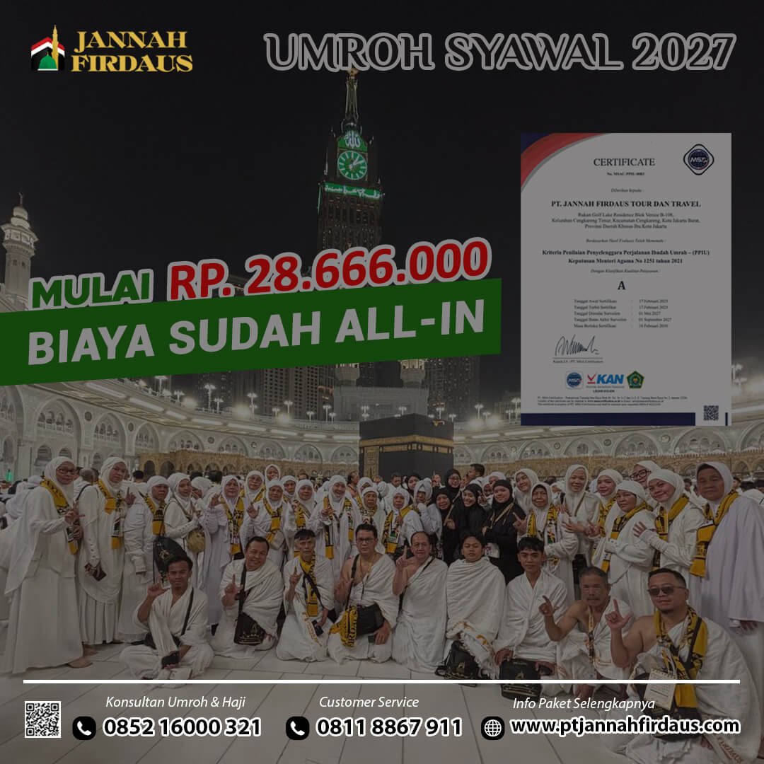 umroh syawal 2027 1448 hijriah