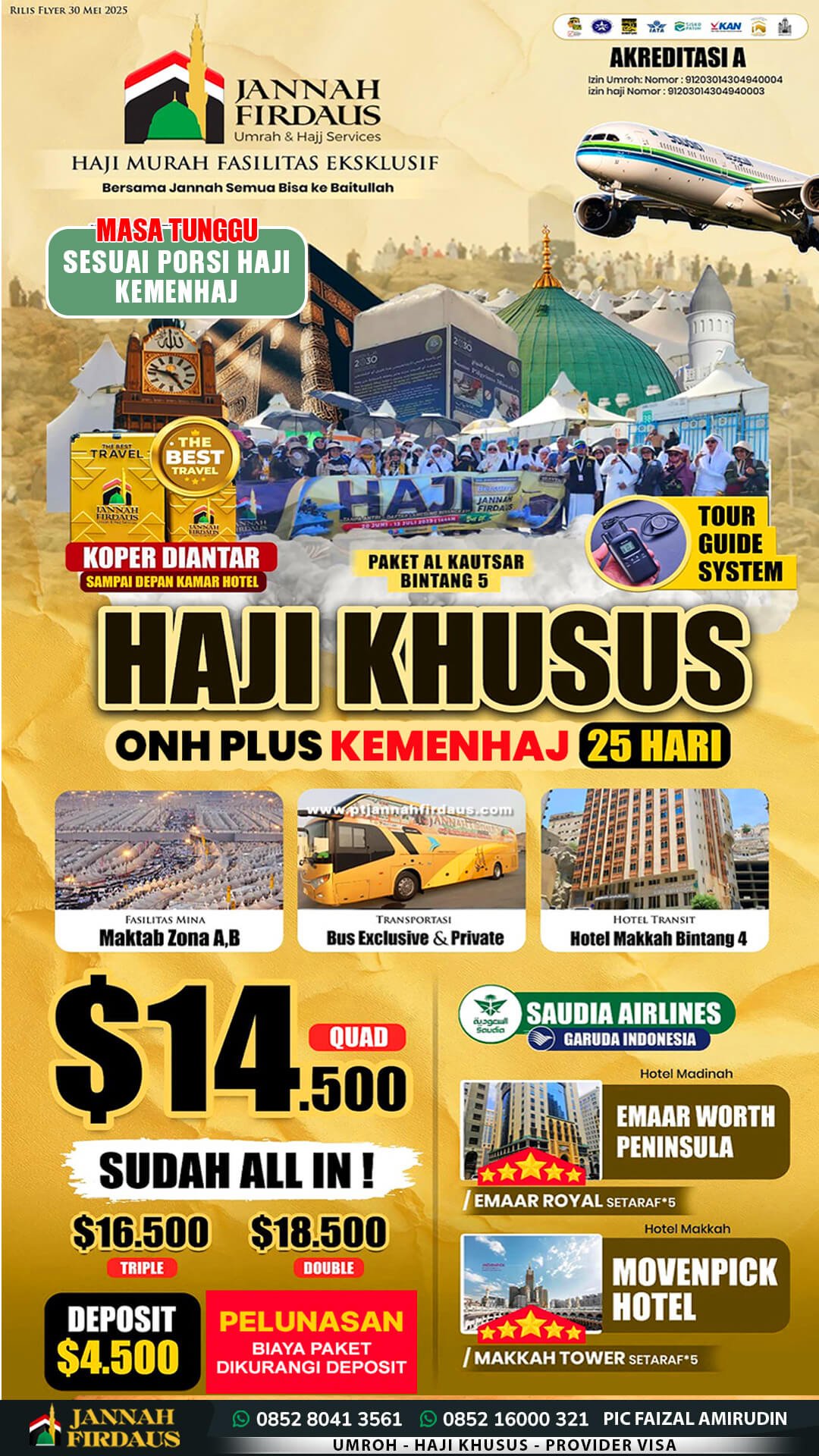 Jannah Firdaus Tour Travel Umroh Haji 48 haji khusus 2027 jannah firdaus paket alkautsar