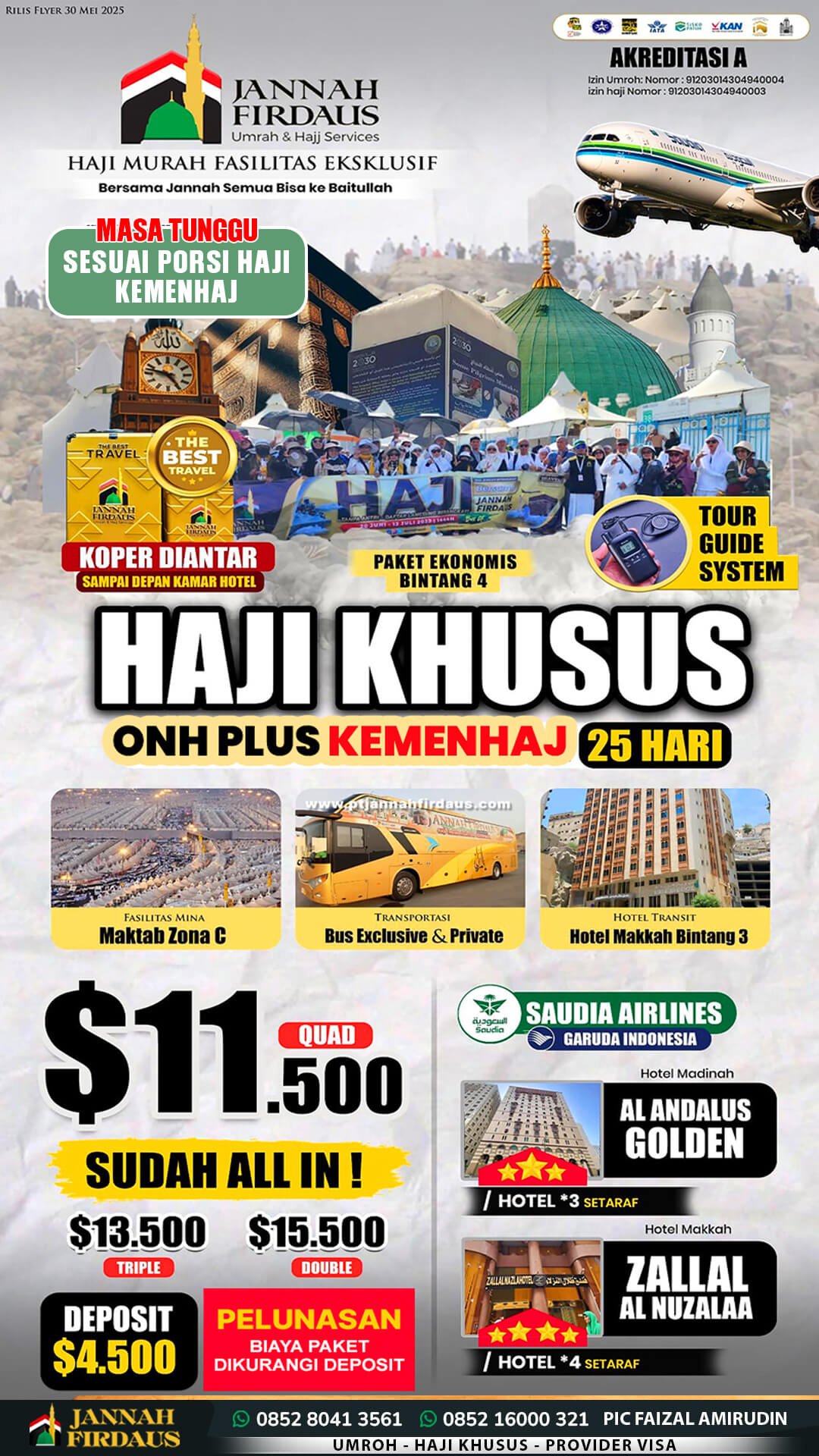 Jannah Firdaus Tour Travel Umroh Haji 47 haji khusus 2027 jannah firdaus paket ekonomis