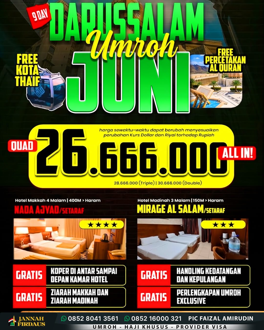 Harga Umroh Juni 2027 8 umroh bulan juni 2027 darussalam