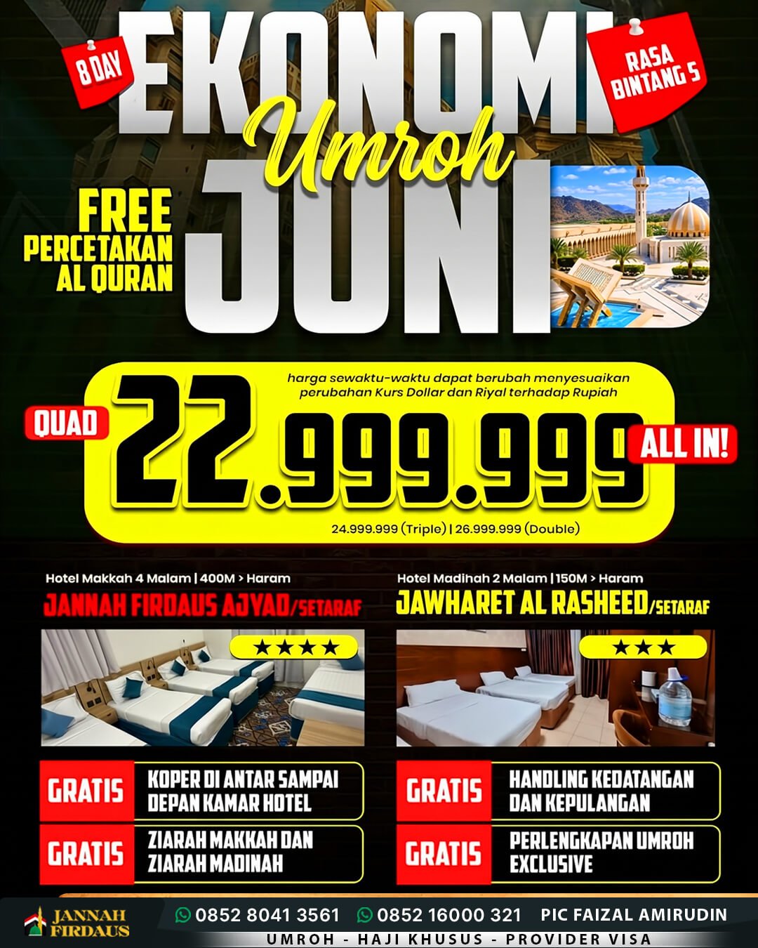 Harga Umroh Juni 2027 7 umroh bulan juni 2027 ekonomis