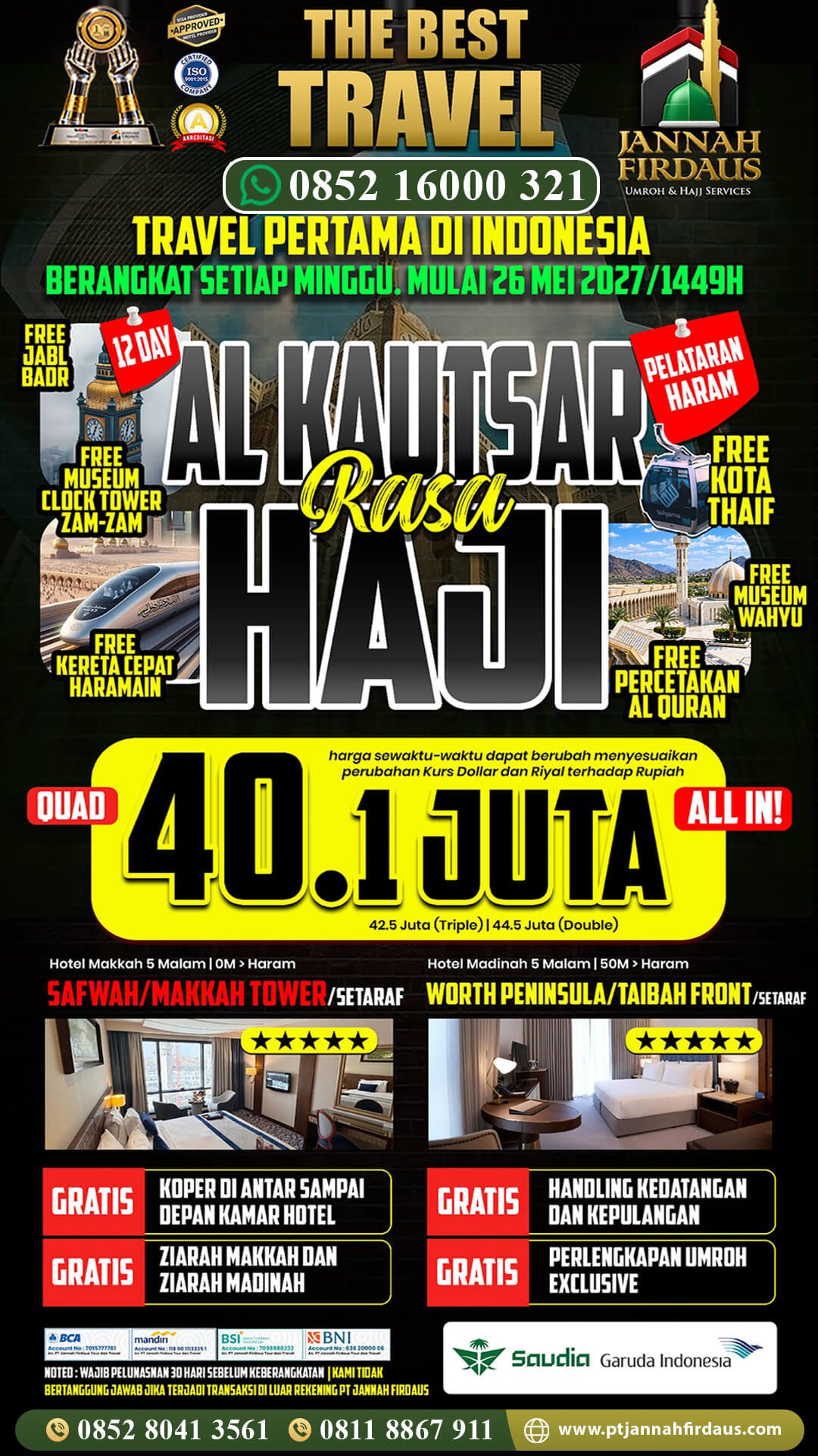 Harga Umroh Mei 2027 6 umroh mei 2027 jannah Firdaus paket alkautsar