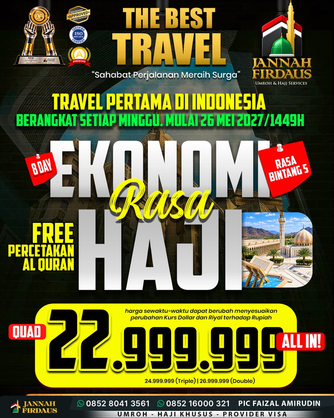 umroh mei 2027 promo ekonomis